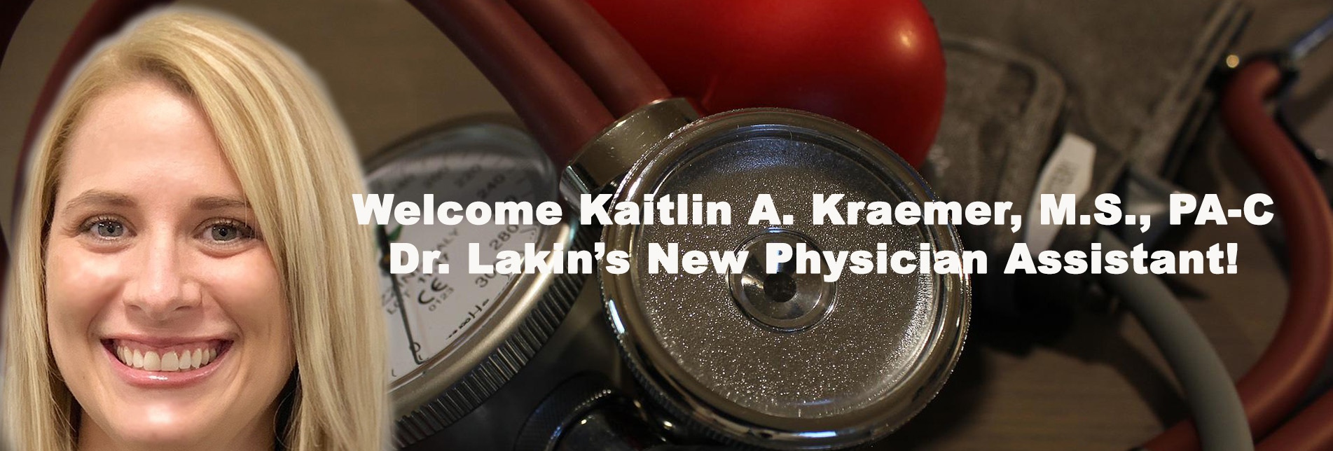 Welcome Kaitlin A. Kraemer, M.S., PA-C
