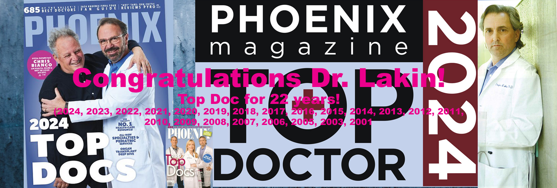 Congratulations: Dr. Lakin Named "Top Docs" Again For 2024!