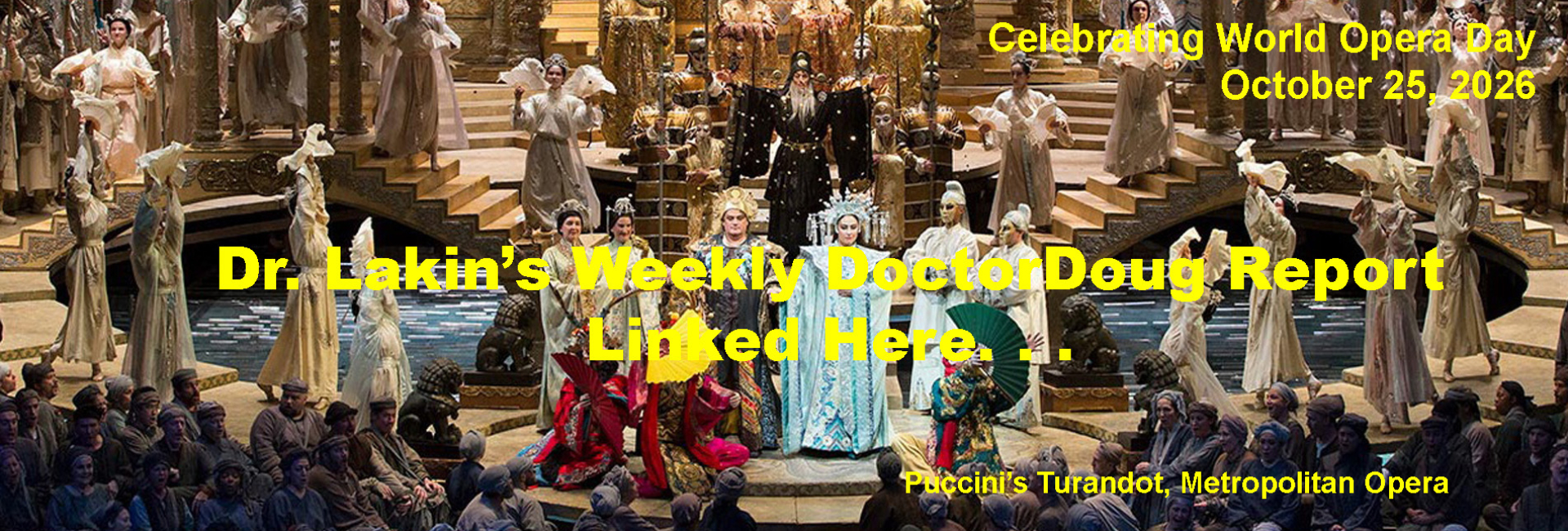 Information For Our Patients: 'The Weekly DoctorDoug Report'